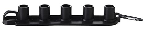 Pressure Washer Nozzle Holder Adjustable Pressure Washer Nozzle Holder Quick Connect Plug Holder for Pressure Washer Nozzle with 5 Nozzle Tips Black