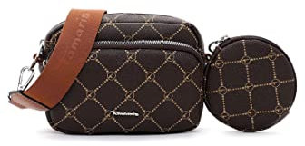 Tamaris Damen Umhängetasche Anastasia dunkelbraun/sand One Size