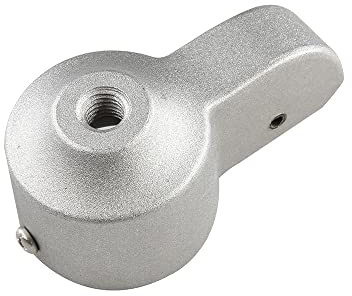 TopHomer Fahnenmast Standard-US Zubehör, Aluminiumguss-LKW mit Befestigungsschrauben, Stationäres Fahnenmast Halyard Passend für Fahnenmast mit 5,1 cm Durchmesser(Silber)
