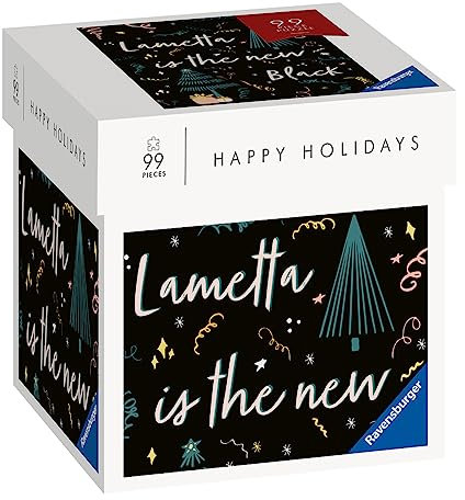 Ravensburger Puzzle Moment 17355 - Happy Holidays - Lametta is The New Black - 99 Teile Puzzle Moment Weihnachtspuzzle, kleines Puzzle