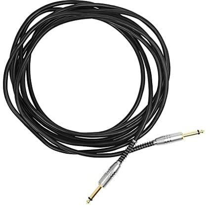 IOIUSKKU Gitarrpedal Ljudkabel Musikinstrument Patch-sladd 6,35 mm Effekttråd stabil prestanda Ljudkontakt för att spela, 5m