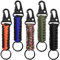 SENHAI Lot de 5 porte-clés en paracorde tressé avec clip pour accrocher des clés ou une lampe de poche, pour camping, pêche, sac à dos pour homme et femme