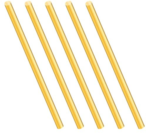 4mm Messingstab,iMeistek 150mm Länge Messing massiv Rundstab für Drehbank Bar Stock,DIY Crafts (5PCS)