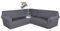 CLGTY Wasserdicht Sofabezug Ecksofa, 3 Stücke Bezug Für Ecksofas L-Form Sofa Bezug Eckcouch Antirutsch Sofahusse Für Wohnzimmer-grau-7 Sitzer