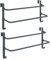 EMKE Porte Serviette Salle de Bain,2 étages Porte Serviette radiateur,Anthracite, Porte Serviette Mural（2 pièces