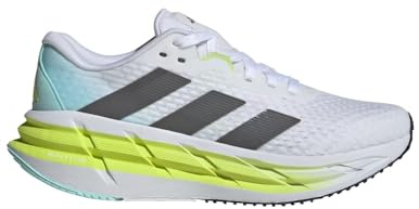 adidas Adistar 3 Damen-Laufschuhe, Weiß/Schwarz/Pulse Lime, 8