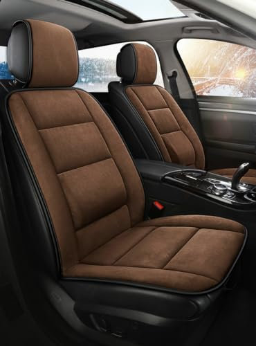 EACTEL Auto Sitzauflagen für Mercedes Benz GLB 180 180d 200 200d 220d 250 GLB35, Ledersitz-Rückenlehnenkissenpolster-Schutz-Schutz-Innenzubehör,Brown-