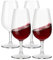 HAHASHOW Petits Incassable Verres à vin Rouge, 100% Tritan-Plastique Gobelets Verres, 230ml Verres à Pied au Lave-Vaisselle, Verres à Vin Blanc pour Restaurants, Les fêtes, Lot de 4