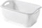 JISADER Escurridor de frutas para cocina, cesta coladora de doble capa, cesta coladora de verduras a prueba de polvo para espaguetis, Pasta, frutas y frijoles, blanco grande