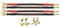Dynavox Bi-Wire - ponticelli per cavi (2 unità, rame puro 99,99 OFC, 4 unità), colore rosso e nero