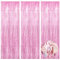 Lametta Vorhang,Glitzervorhang Lametta,Lametta Vorhang Rosa,Party Deko,Glitzer Vorhang,Deko Geburtstag,Fringe Lametta Fotowand Hintergrund Metall Tinsel Valentinstag Girlande Luftballons Deko