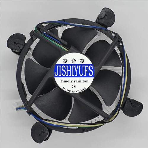 JISHIYUFS Nuova CPU Ventola di raffreddamento per Intel LGA1150 LGA1151 LGA1155 LGA1156 Celeron/Pentium/i3/i5/i7 Processors Series Fan E97379-003 CNDP751K50 DTC-DAB16 DC12V 0A