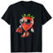 Funny cool summer designs funny strawberries Erdbeere mit Sonnenbrille fröhliches Design Sommer T-Shirt Unisex Erwachsene Schwarz Klein