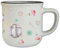 Vintage Tasse mit Wollmotiven T104 Motivtasse Geschenk Wolle Stricken Häkeln Retro Keramik 330 ml