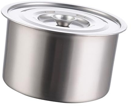 Stainless Steel Stock Pot, Stock Pot with Lid Soup Pasta Pot Multifunctional Boiling Pot for Home Kitchen Restaurant Dishwasher Safe (18cm)