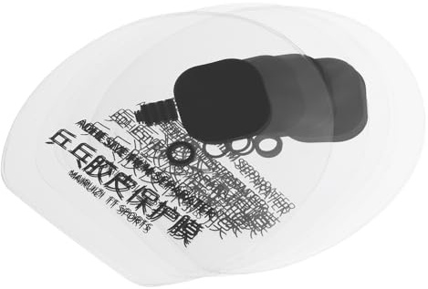 PATIKIL Tischtennisschläger-Gummischutzfolie, 20er Pack Selbstklebende Ping-Pong-Schläger-Schutzfolie, Transparent Grau