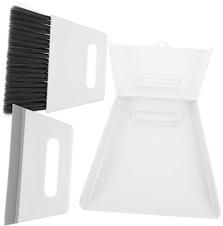 AUTSUPPL Mini Dustpan and Handheld Broom Set Short Handle, Multi-Function Desktop Cleaning Brush for Household and Keyboard, Professional Cleaning Supplies for Table and Car Use