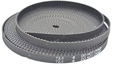 KNHGTQA Lnanqing-3D-Drucker-Zahnriemen 5 Meter T2.5 Synchrone Gürtelbreite 6mm Gummi-Fiberglas-Metrik Trapez-T2.5-6 Open Ended Belt T2.5 Riemenscheibe 3D Drucker, Reibungslos und effizient