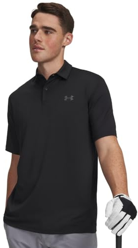 Under Armour Men's Matchplay Golf Polo, (001) Black / / Castlerock, XX-Large