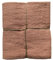 JOWOLLINA Feines Waffelpique Badetuch Saunatuch Leinen Stonewashed (Peach Brown, 70x125 cm)