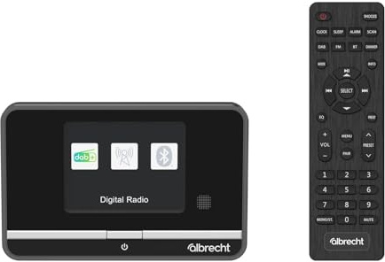 Albrecht DR 521 - Sintonizzatore radio DAB+/FM, streaming musicale, display a colori