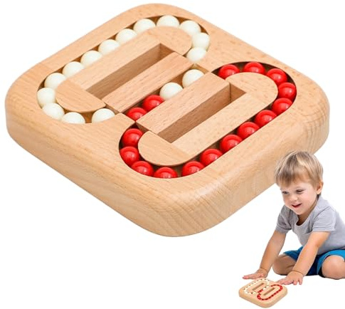 Drehbare magische Bohnen-Bohnen, Finger an der Spitze des Spielzeugs gegen Stress, Holzspielzeug zur Förderung von Feinmotorik, pädagogisches Geschenk