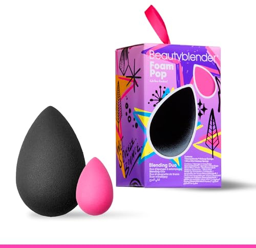Beautyblender® Foam Pop Blending Duo – Makeup Sponge Set with Original Beautyblender & Micro Mini – Precise Application for Foundation, Concealer & Highlighter – Latex-Free, Reusable, Vegan