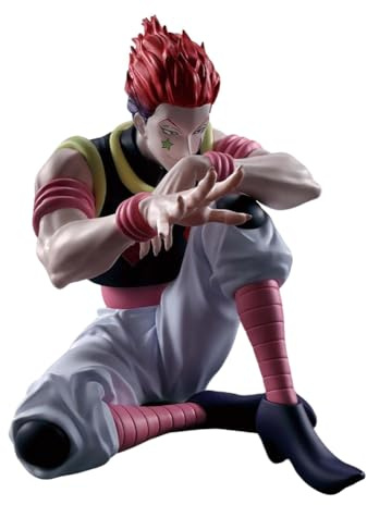 DEXSHUN Hisoka Figur Anime Figuren Hisoka sitzend Action Figure PVC Anime Modell Statue Merch Ornamente Desktop Geschenke 9cm