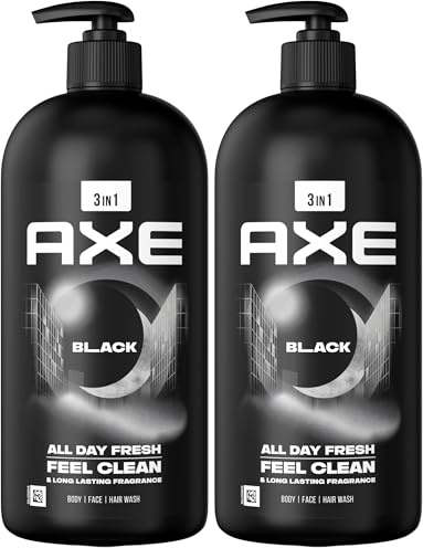 Axe Duschgel Black Pumpspender 900 ml (Packung mit 2)