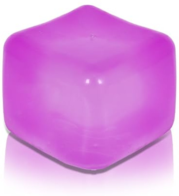 Copfeqyr Großer Anti Stress Ball 7 cm – Squishy Cube Knautschball, Sensorisches Fidget Spielzeug für Kinder und Erwachsene, Geschenkbox (Purple)