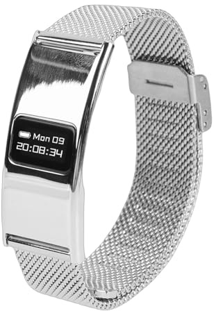YUEHISY Smart Bracelet for Women with Menstrual Cycle Tracking, IPX8 Fitness Tracker, Sleep Monitor, 10+ Sports Modes, Long Battery Life (Silver)