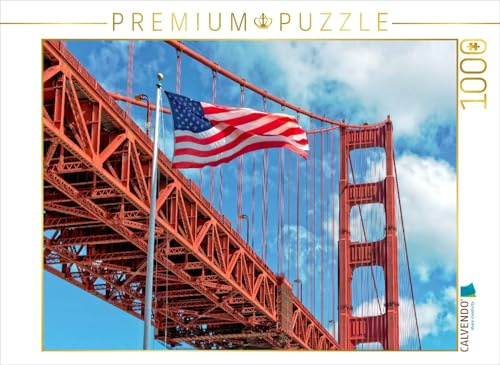 CALVENDO Puzzle Golden Gate Bridge - Synonym für San Francisco | 1000 Teile Lege-Größe 64 x 48 cm Foto-Puzzle für glückliche Stunden