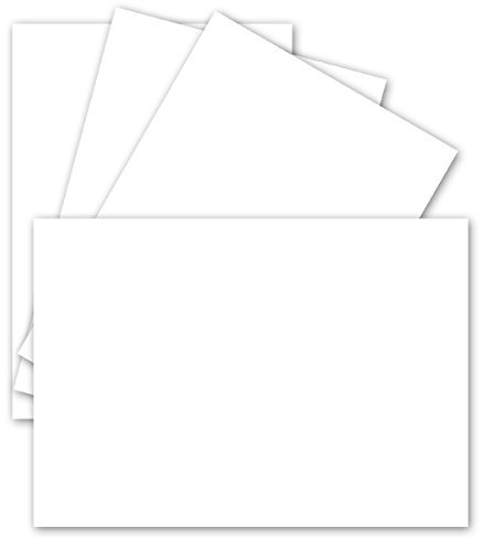 25 Einzel-Karten DIN A6-10,5 x 14,8 cm - 240 g/m² - Hochweiß - Tonkarton - Bastelpapier - Bastelkarton- Bastel-karten - blanko Postkarten