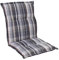 Homeoutfit24 Gartenstuhlauflagen Hochlehner – 5er Set – Extra Dick 8 cm – Mit Kopfpolster – Oeko-TEX – UV-beständig – Taupe – Made in EU – Outdoor Auflagen für Gartenstühle