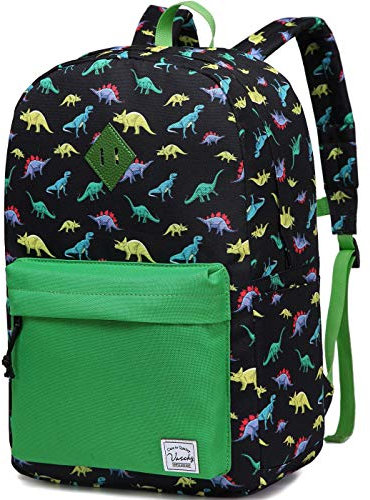 VASCHY Schulrucksack für Jungen und Mädchen, Kinderrucksack, Kinderrucksack, Kinderrucksack, Kinderrucksack, Kinderrucksack, Kinderrucksack, Tasche, Großer Dinosaurier, Dinosaure-Grand, Niedlich
