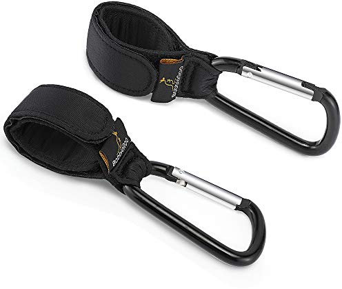 BabbleRoo Kinderwagen Haken für Wickeltaschen - Kinderwagenhaken Taschenhaken, Universale Passform, 2er Packung