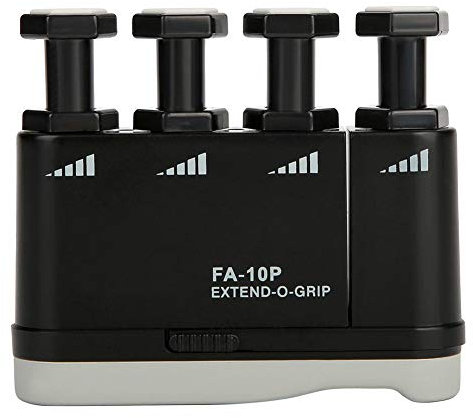 Alomejor Gitarre Handfingertrainer Tragbare Spannung Einstellbar Finger Handgelenk Stärke Fingertrainer für Gitarre Bass Klavier Hilfskorrektur
