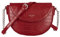 David Jones - Damen Kleine Krokodil Umhängetasche - Frauen Schultertasche PU Leder Halbe Runde Halbmond - Messenger Crossbody Bag Pochette Clutch Citytasche Abendtasche Mode Elegante - Rot