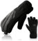 HIKENTURE Winterhandschuhe, Wasserdicht Fahrrad Handschuhe Winter Herren Damen, Winddichte Skihandschuhe Fahrradhandschuhe mit Langlauf Gel Gepolstert Männer Frauen, Outdoor -Schwarzgrau XL