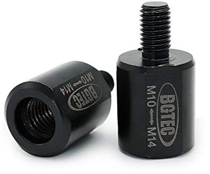 BGTEC Schaftadapter für Kernbohrer,M10 Außengewinde auf M14 Innengewinde zur Verwendung mit Diamantbohrkronen, 2Stück