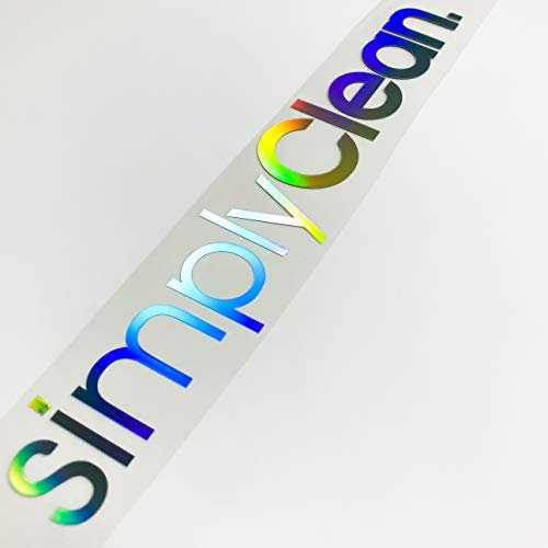 55cm Simply Clean Autoaufkleber NEU Tuning Sticker New Hologramm Rainbow Shiny Slick Oil Decal Carstyle New Edition