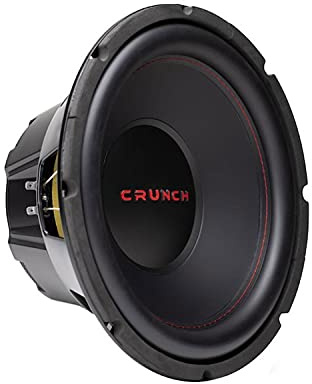 Crunch CRW12D4 CRW 12 Inch Subwoofer 800 Watt MAX 400 Watt RMS Car Audio Speaker with 4 Ohm DVC Dual Voice Coil