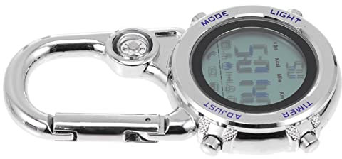 Clip auf Digitaler Uhr Wasserdicht: FOB Uhr Outdoor Pocket Watch Rucksack Gürteluhr für Ärzte Krankenschwestern Outdoor- Aktivitäten Camping Dunkelblau