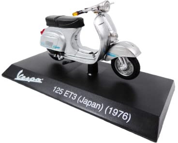 OPO 10 - Sammlung Miniaturroller 1/18 kompatibel mit Piaggio Vespa 125 ET3 (Japan) grau/blau - 1976 - Ves0059