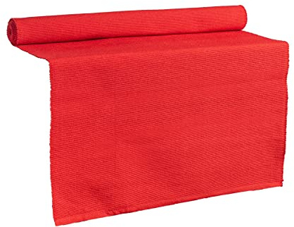 Nicola Spring Cotton Fabric Placemat - Red - Pack of 1-45 x 34.5cm - Heat Resistant Washable Dinner Mats Kitchen Dining Table Place Mats Dinner Table Setting Linen