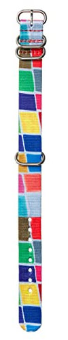 Nixon NATO Wechselarmband für Uhren mit 20 mm Abstand aus recyceltem Kunststoff in der Farbe Pool-Kacheln mit Schnalle und Beschläge aus Edelstahl, BA006-3427-00