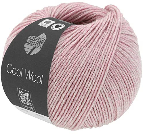 LANA GROSSA Cool Wool Melange | Extrafeine Merinowolle waschmaschinenfest und filzfrei | Handstrickgarn aus 100% Schurwolle (Merino extrafein) | 50g Wolle zum Stricken & Häkeln | 160m Garn FB 1401