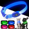 Kpuplol Leuchthalsband Hund, Hundehalsband Leuchtend, Wiederaufladbar Hundehalsband Leuchtend LED Halsband für Hunde Einstellbare Größe, 2 Beleuchtungsmodi für Kleine Mittlere Große Hunde