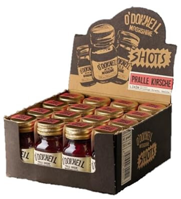 O'Donnell Moonshine 16er-Micro Box Pralle Kirsche 20% Vol. 16 x 20 ml, ganzjährig [Set]