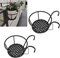 Fioriere da Balcone Ringhiera in Ferro, Cesto per Fioriera da Appendere, 29x22x16.5cm, 2 Pezzi, Supporto di Vaso Fiori per Balcone, Giardino, Recinzione